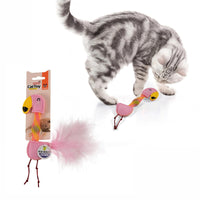 Fofos Cat Flick Tube Toy - Flamingo