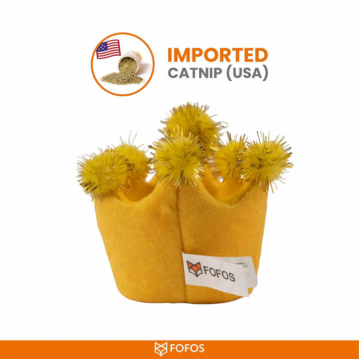 Fofos Birthday Crown Cat Toy