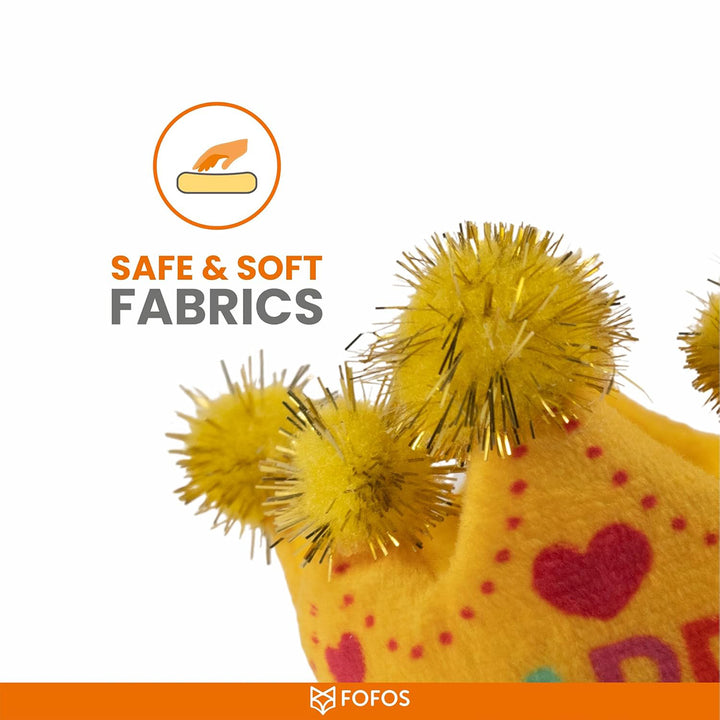 Fofos Birthday Crown Cat Toy