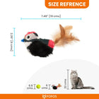 Fofos Black Bird With Catnip Balls Cat Toy - Zigly