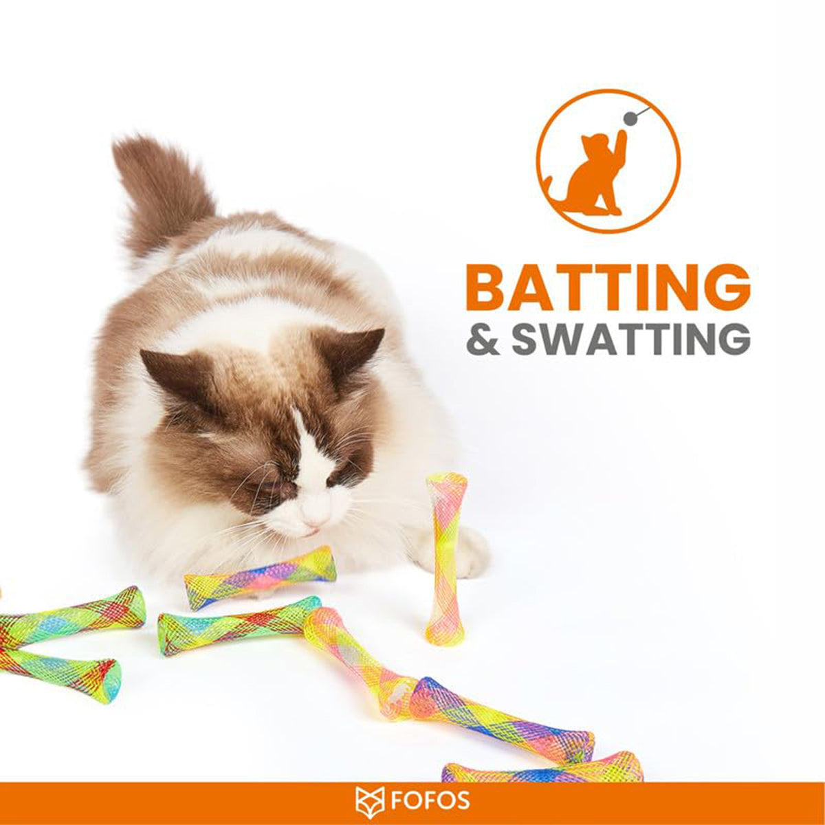Fofos Spring Tube Cat Toy 3Pk