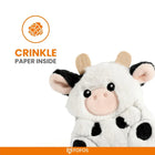 Fofos Floppy Crinkle Cat Toy Cow - Zigly