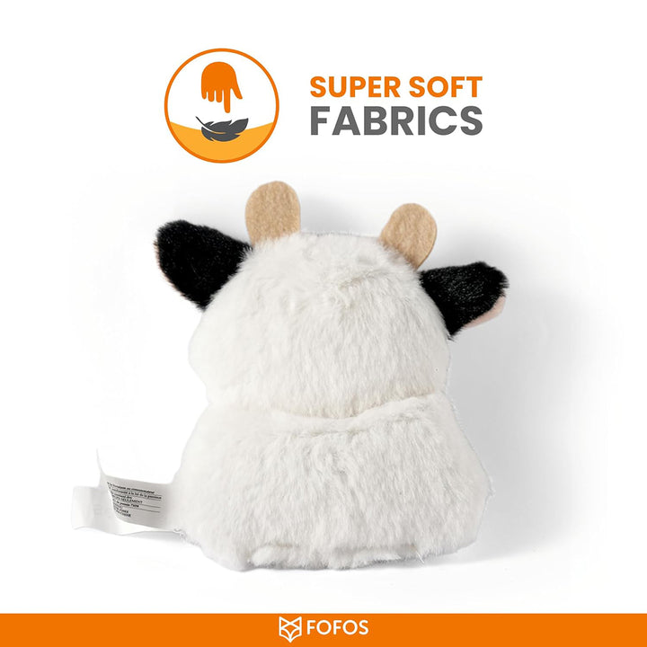 Fofos Floppy Crinkle Cat Toy Cow