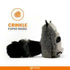 Fofos Floppy Crinkle Cat Toy Raccoon - Zigly