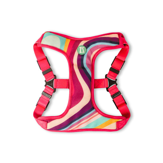 zoomiez-adjustable-step-in-mesh-dog-harness-swirl
