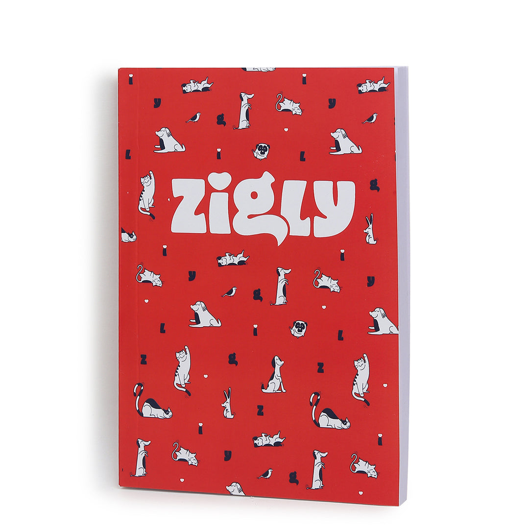 Zigly Furry Friends Notebook - Red