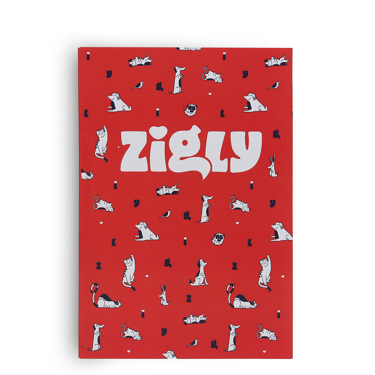 Zigly Furry Friends Notebook - Red