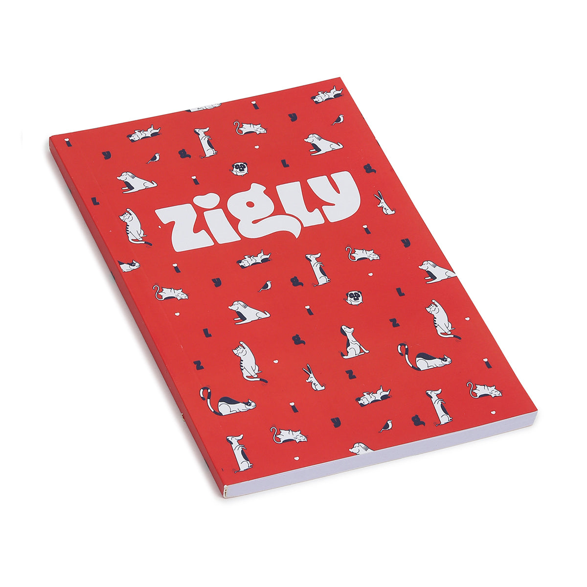 Zigly Furry Friends Notebook - Red