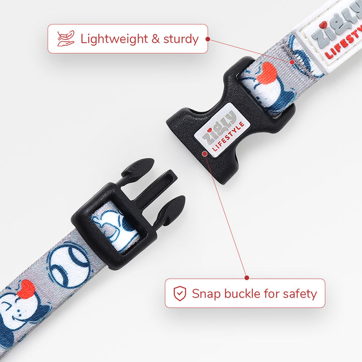 ZL Doodle Dog Collar-Grey