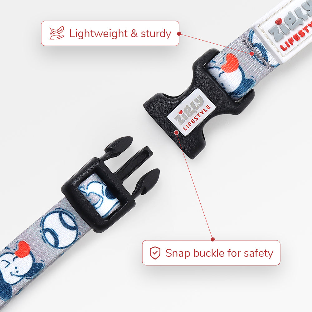 ZL Doodle Dog Collar-Grey
