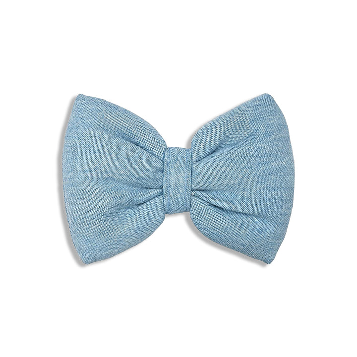 Mutt Of Course Light Denim Bow Tie