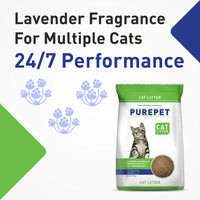 Purepet Clumping Cat Litter - Lavender - Zigly