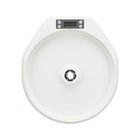 Zigly white digital kitchen timer with round base and black LCD display