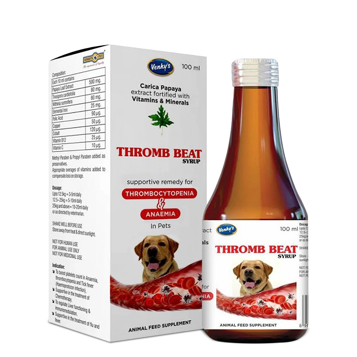 Venky’s Thromb Beat Supplement for Cats & Dogs - 100ml