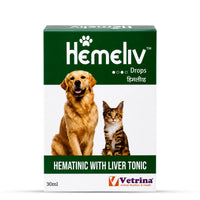 Vetrina Hemeliv Drops Hematinic with Liver Tonic for Dogs and Cats - 30ml