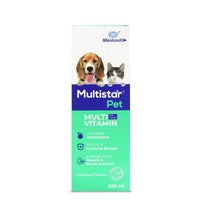 Mankind Multistar Pet Syrup Multivitamin Supplements for Dogs and Cats - 200ml