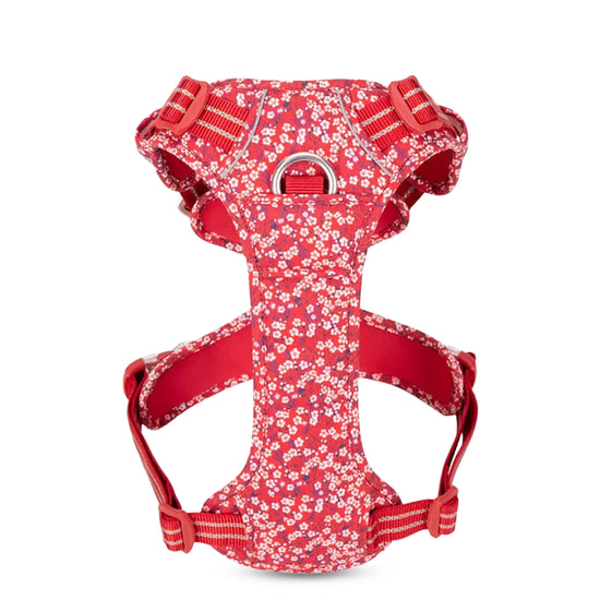True Love No-Pull Floral Harnesses for Dogs - Poppy Red