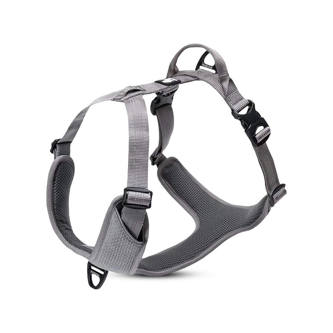 True Love Harnesses for Dogs - Reflective No-Pull Harness - Gray