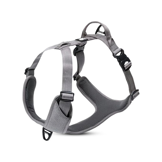 True Love Harnesses for Dogs - Reflective No-Pull Harness - Gray