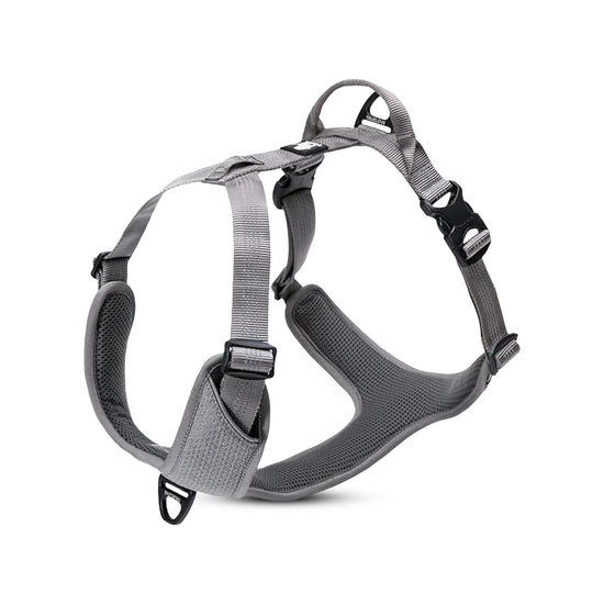 True Love Harnesses for Dogs - Reflective No-Pull Harness - Gray