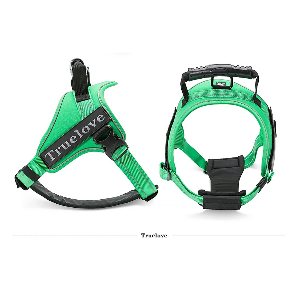 True Love Classic Strap Harness for Dogs - Grass Green