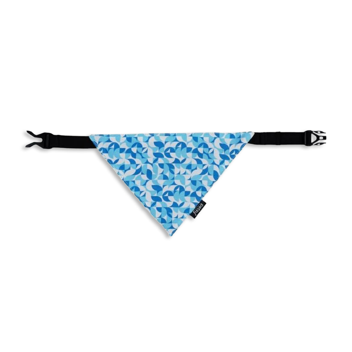 Petsy Blue Geometric Dog Bandana