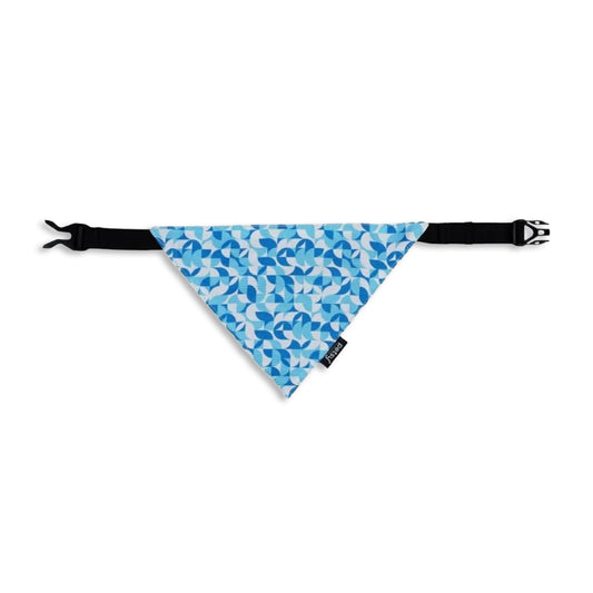 Petsy Blue Geometric Dog Bandana