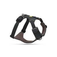 Zigly black and gray padded dog harness with adjustable straps and metal rings