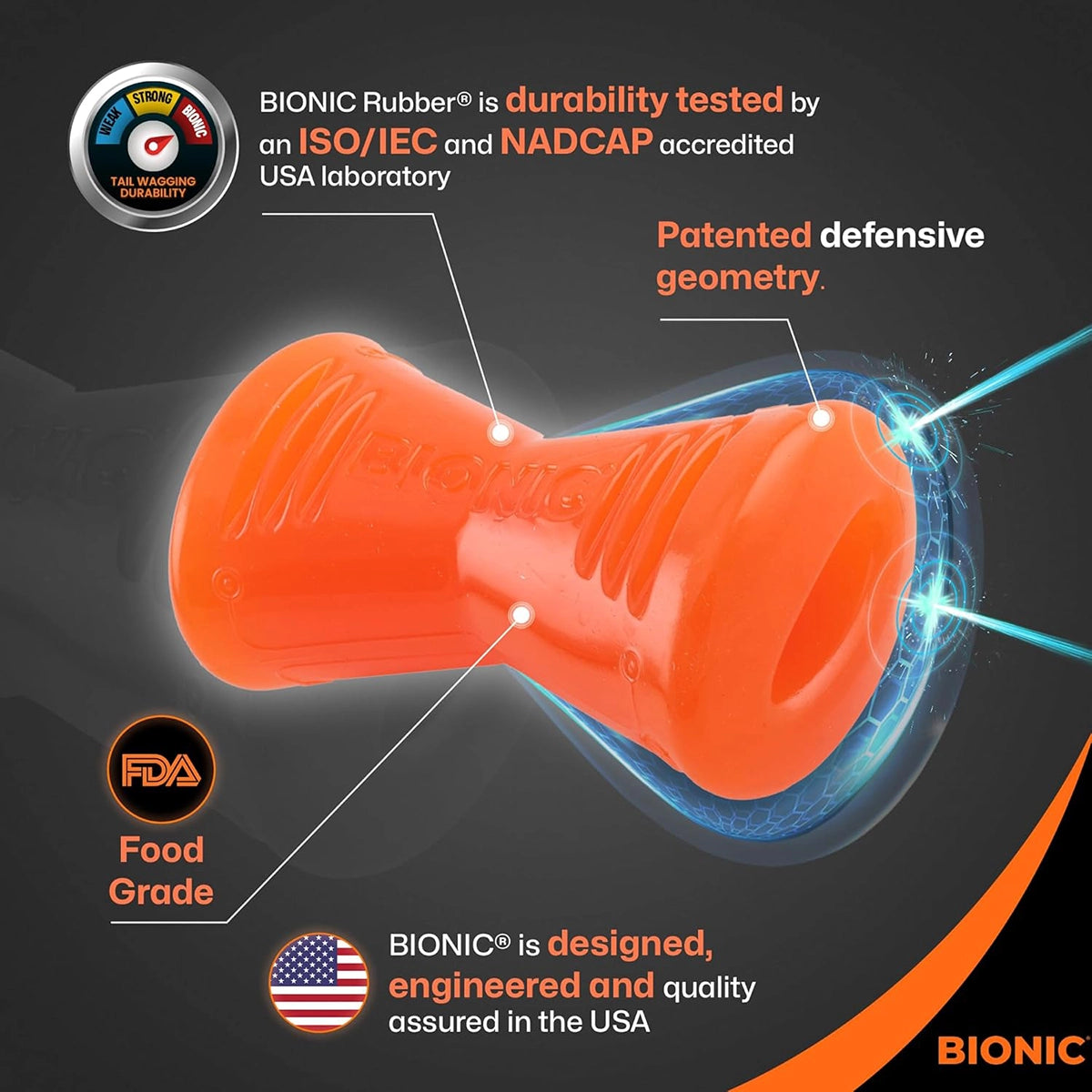 Bionic Bone Small Dog chew Toy - 9.5cm