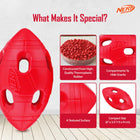 Nerf TPR Bash Treat Football Dog Toy - Red - 15.24 cm