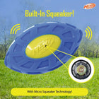 Nerf Dog Exo Micro Squeaky Football Dog Toy - Blue/ Green