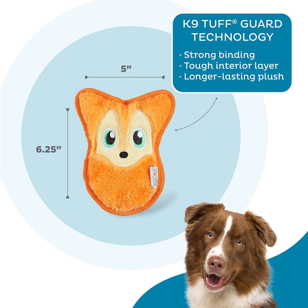 Outward Hound Invincible Fox Orange Plush Dog Toy - XS