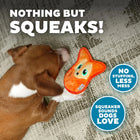 Outward Hound Invincible Fox Orange Plush Dog Toy - XS