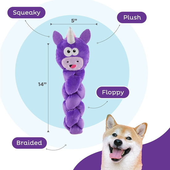Outward Hound Twistiez Highland Cow Multicolor Dog Toy Large