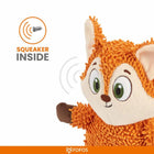 FOFOS Tough Plush Dog Toy - Fox