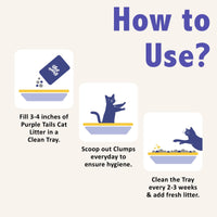 Purple Tails Cat Litter Unscented - 10 Kg