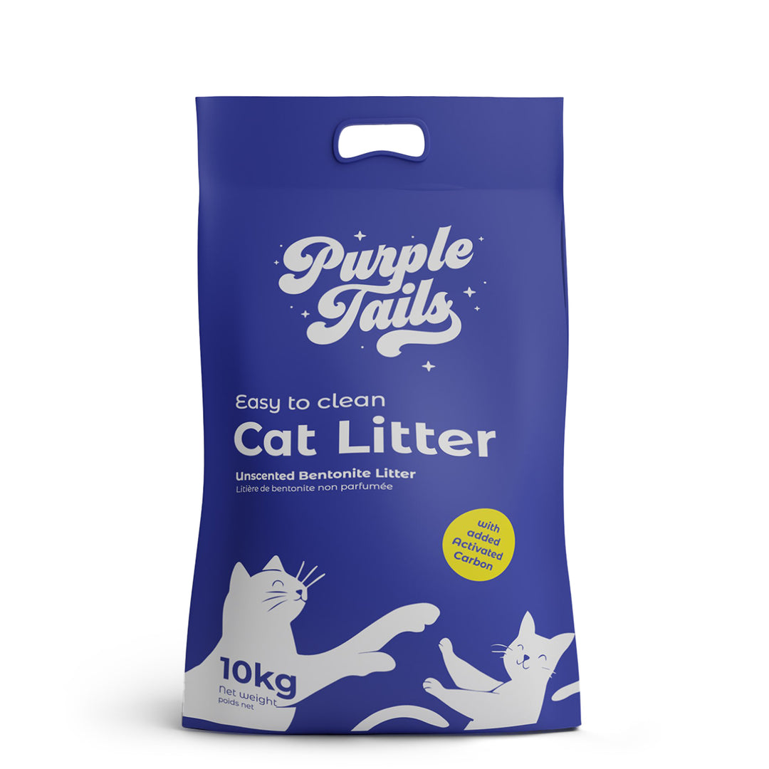 Purple Tails Cat Litter Unscented - 10 Kg