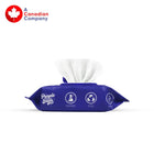 Purple Tails Dog Wipes - Unscented - 100 Wipes - Zigly