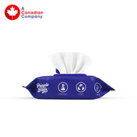 Purple Tails Dog Wipes - Unscented - 100 Wipes