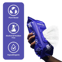 Purple Tails Dog Wipes - Unscented - 100 Wipes