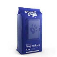 Purple Tails Dog Wipes - Unscented - 100 Wipes