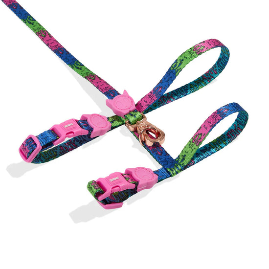 Zee Cat Melted Harness + Leash One Size