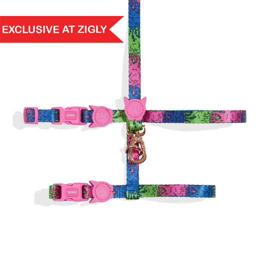 Zee Cat Melted Harness + Leash One Size