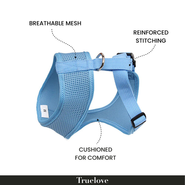 Truelove Cat & Small Dog Harness-Blue-X-Small