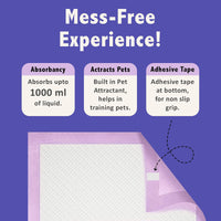 Purple Tails Pet Training Pads - 10 Pads