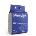 Purple Tails pet training pads pack, easy to use, 10 pads, 45x60cm, zigly