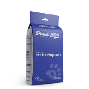 Zigly Purple Tails pet training pads pack, extra large 90x60cm, 10 pads, anti-slip, leak-proof