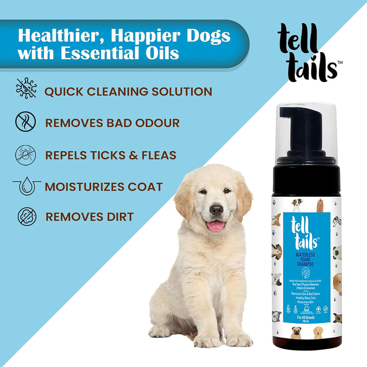 Tell Tails Waterless Dog Shampoo - 150ml