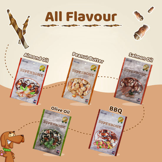 dogaholic-superbone-chicken-knotted-dog-treat-with-almond-oil-flavour-21-in-1-420g