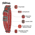 Petaholic Sports Series Dog Collar-Maroon - Zigly